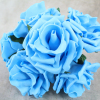 Turquoise Curly Foam Rose