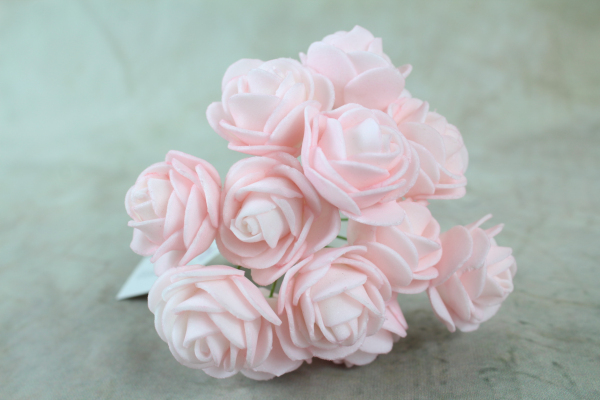Pink Petite Foam Roses