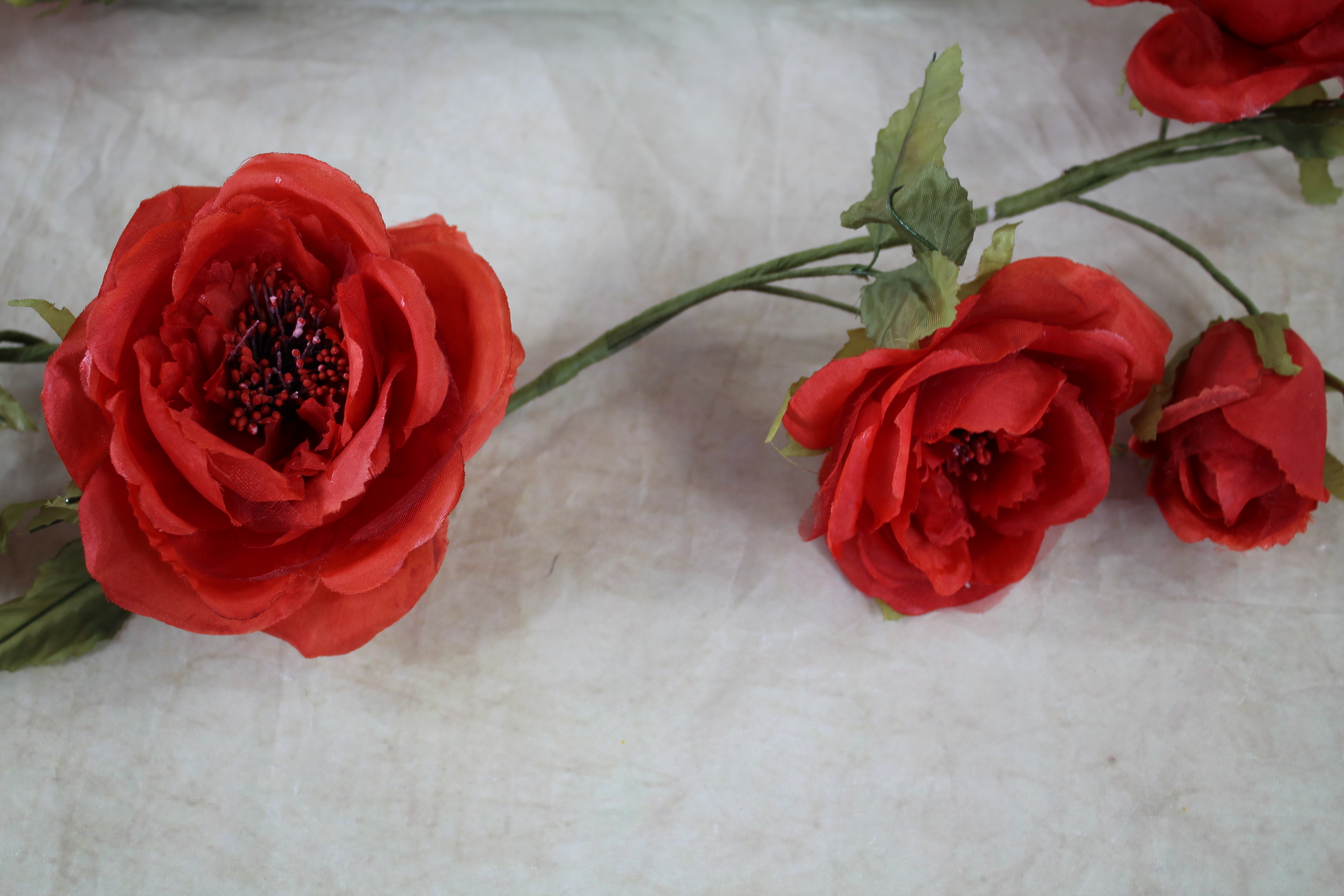 1.5 Metre Quality Silk Rose Garland Rose Heads