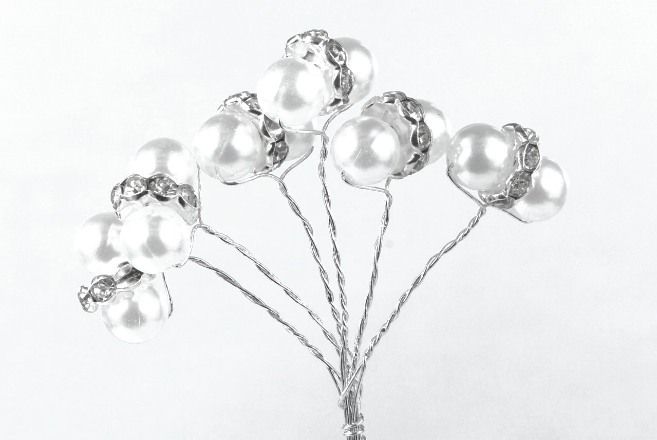 12 packs Faberge Pearl Beads on Stems