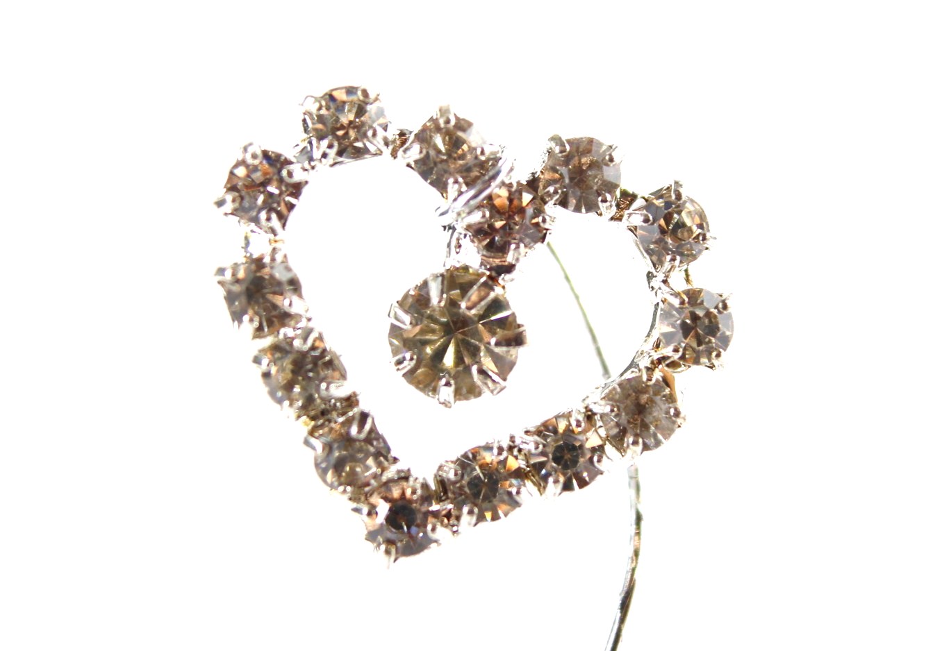 Pick Stems With Diamante Heart