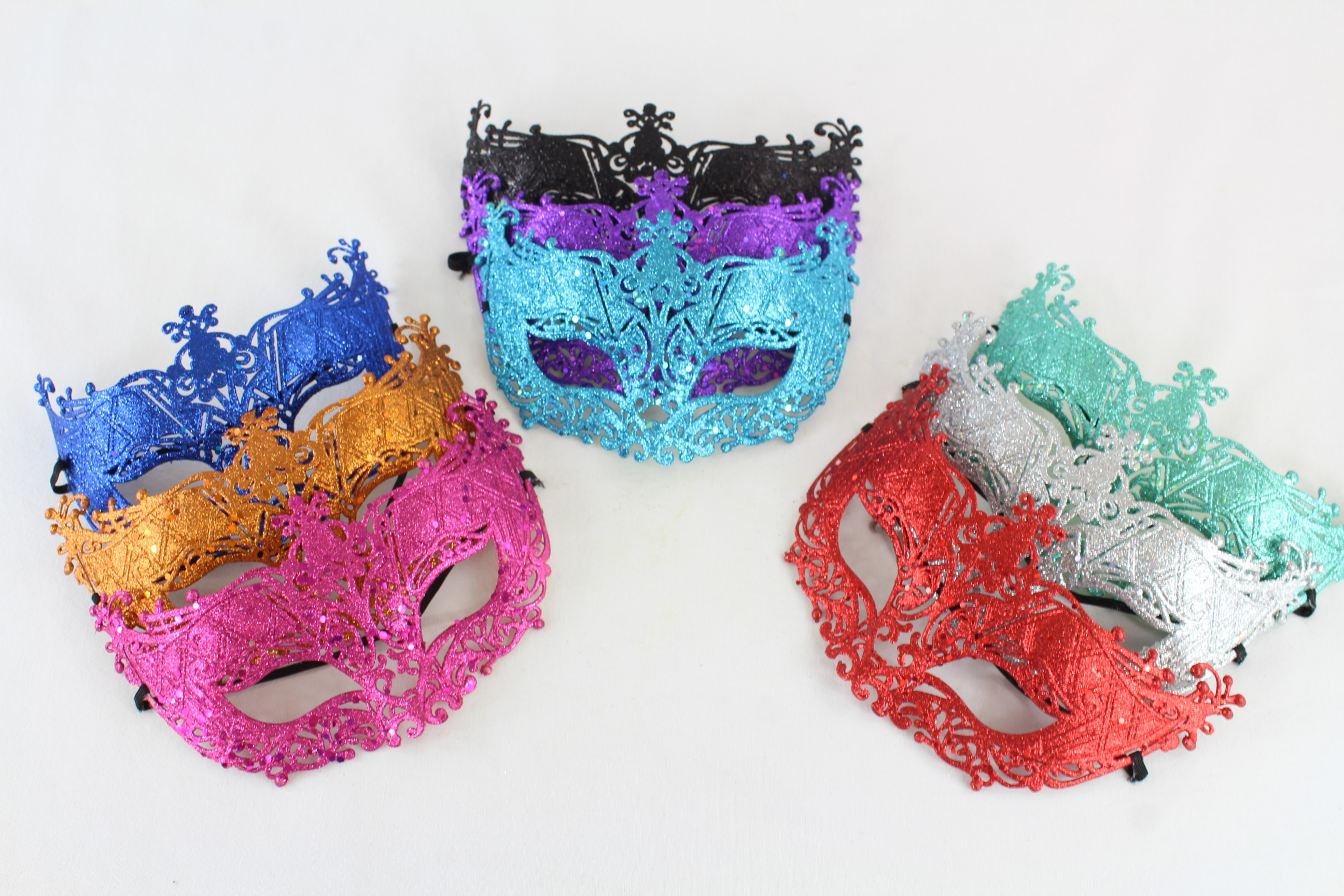 Masquerade ball masks.