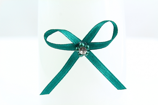 Stunning teal craft bow with adhesive pad