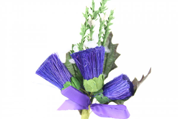 Our superb image of our thistle head stems with heather perfect for decorative use